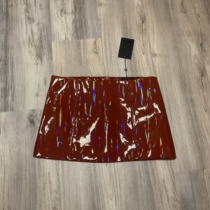 NWT: JAGGER & STONE - MIMI PATENT MINI SKIRT
